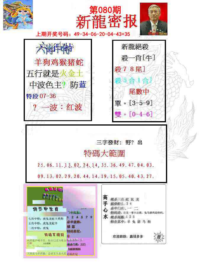 080期新龙密报[图]